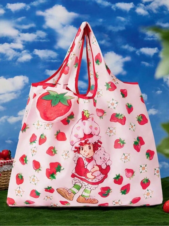 Strawberry Shortcake Handbags - Pink/Red Strawberry Shortcake Tote Bag NEW 🏷️